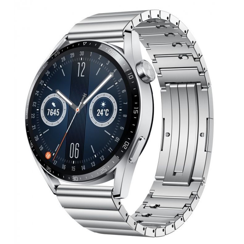 Huawei Watch GT3_silver_Front 30_desine