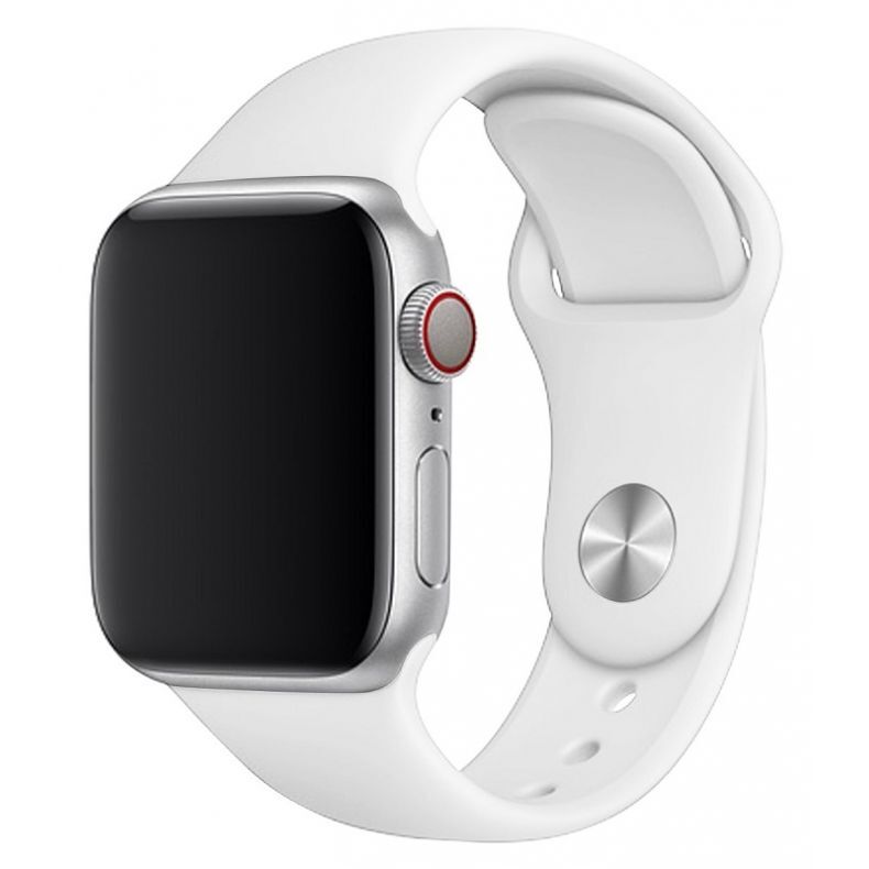 silikoninis dirželis Apple Watch 38 | 40 | 41 mm baltas