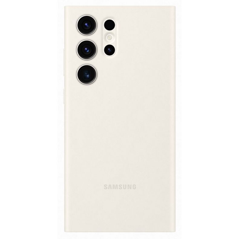 SAMSUNG Galaxy S23 Ultra Clear View dėklas smėlio