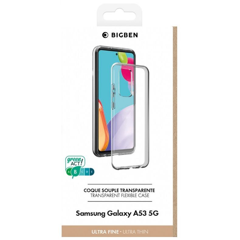 Galaxy A53 5G skaidrus silikoninis dėklas