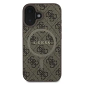 Guess iPhone 16 Classic Logo dėklas, ruda, 1 nuotrauka