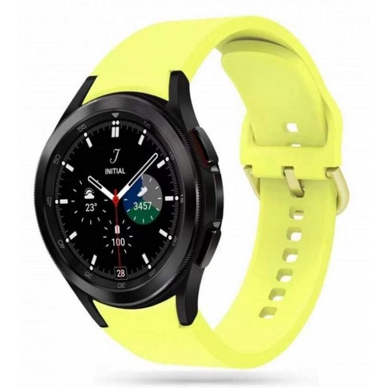 silikoninis dirželis Samsung Watch4 | 5 | 5Pro geltona