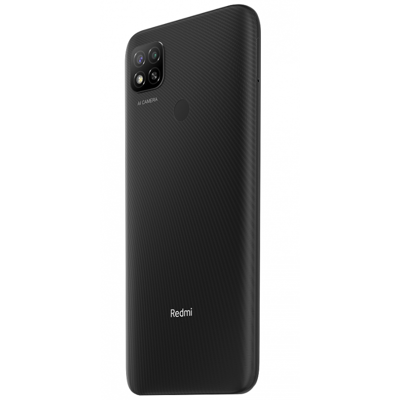 Xiaomi redmi 9c 64GB juodas nugarėle kairiu šonu