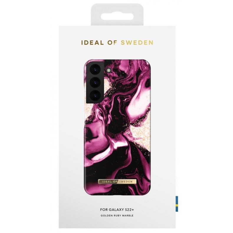 IDEAL OF SWEDEN dėklas Samsung Galaxy S22+ Golden Ruby Marble