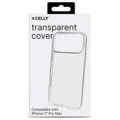 Celly iPhone 17 Pro Max skaidrus silikoninis dėklas, 1 nuotrauka