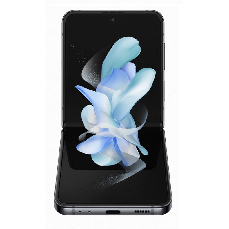 Samsung Z Flip4 sulenktas is priekio grafito spalvos
