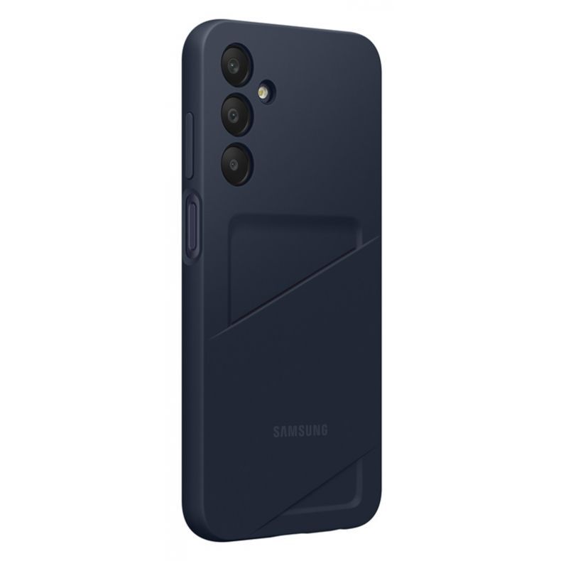 SAMSUNG Galaxy A25 5G dėklas su kortelių kišenėle juodas