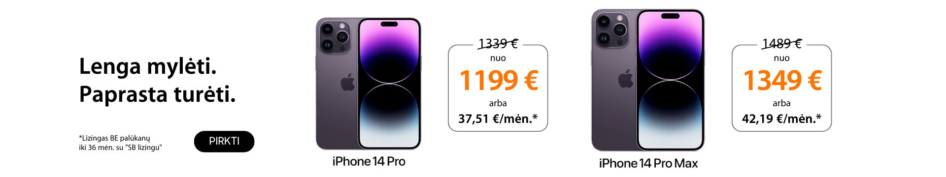 iPhone 14 Pro akcija gera kaina