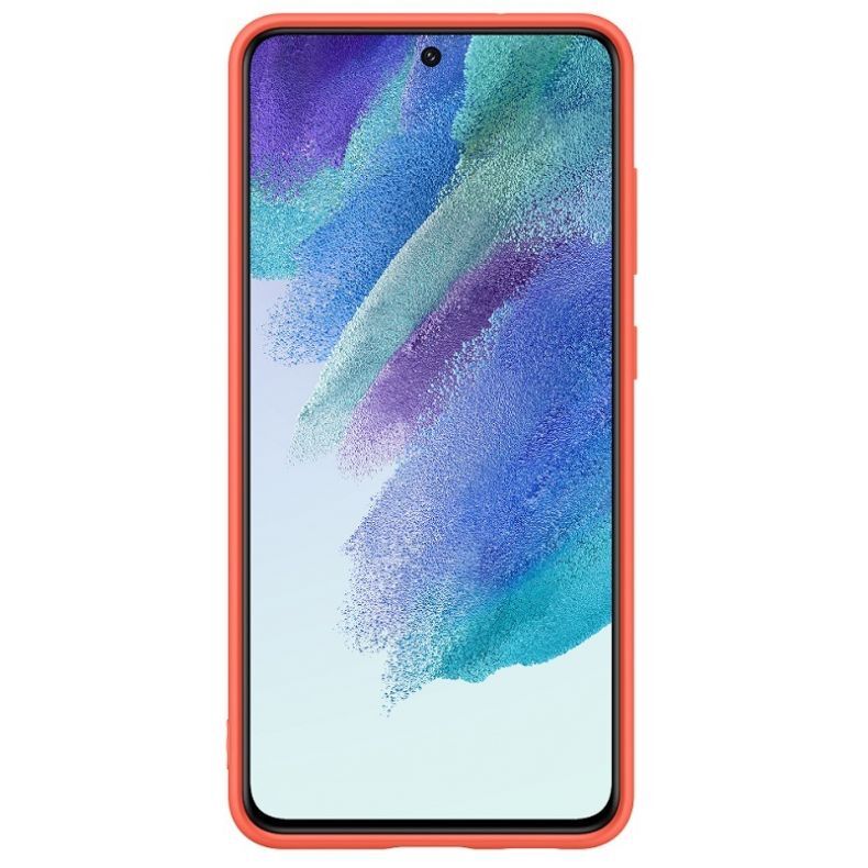 Samsung S21Fe_silikoninis_deklas_koralu_ant_telefono