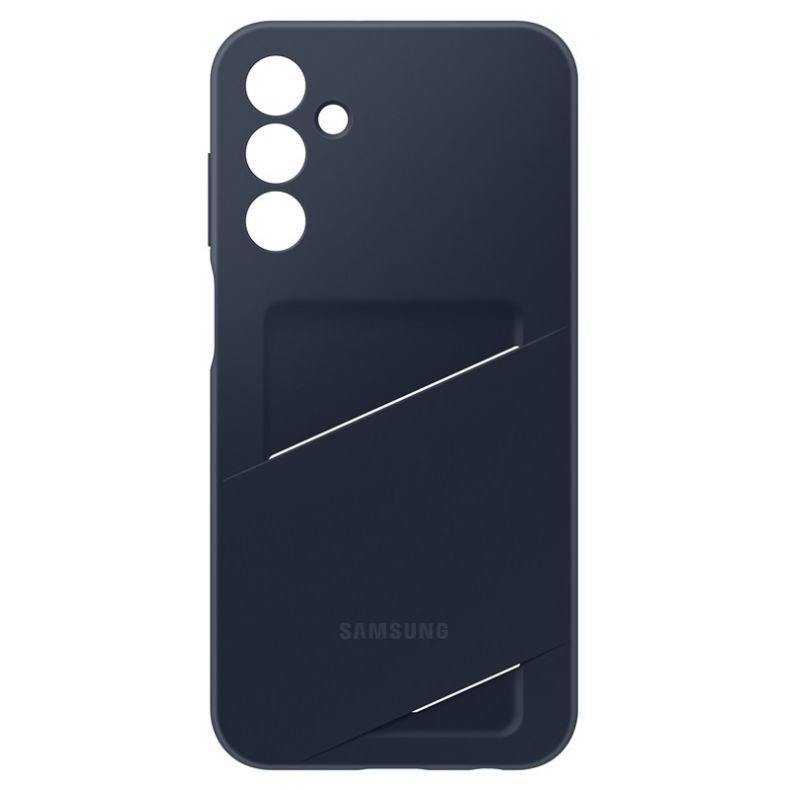 SAMSUNG Galaxy A15 dėklas su kortelių kišenėle juodas