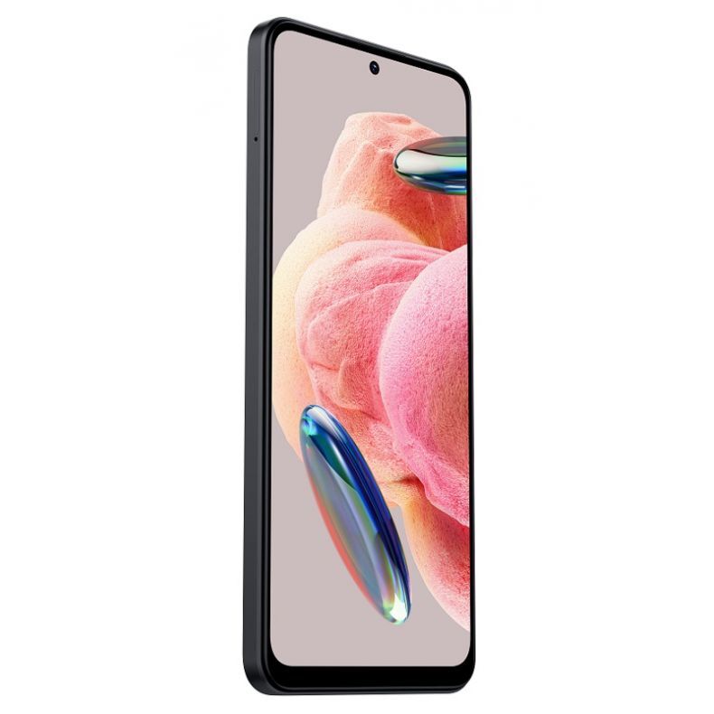  Xiaomi Note12 juodos spalvos ekranas 45 kampu kaire puse