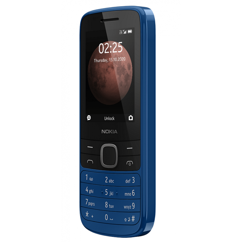 Nokia 225 dual sim mėlynas iš priekio