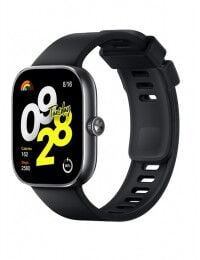  Xiaomi Redmi Watch 4 išmanusis laikrodis juodos spalvos.