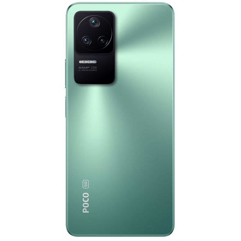 Poco F4 256GB zalios spalvos nugarele