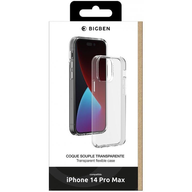 BigBen skaidrus silikoninis Iphone 14 Pro Max apsauginis dėklas, 1 nuotrauka