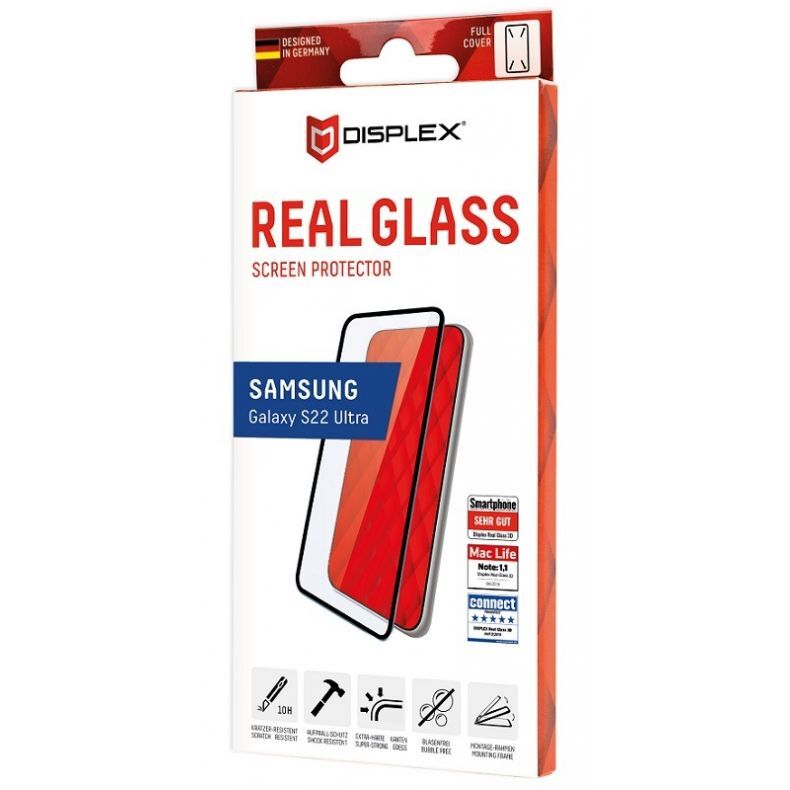 DISPLEX Real Glass grūdintas apsauginis stikliukas Samsung Galaxy S22 Ultra