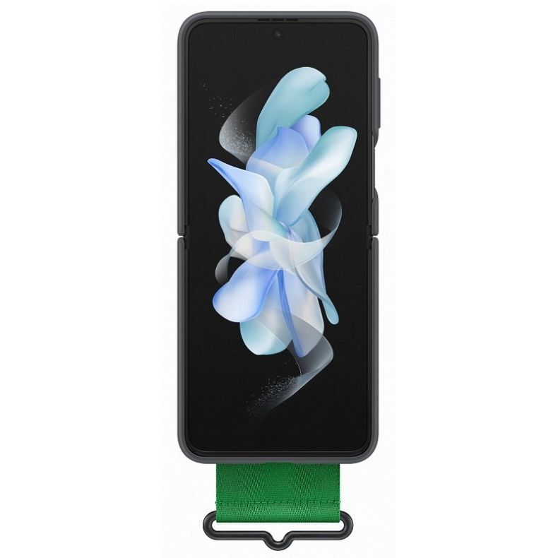 Silikoninis Dėklas Samsung Flip 4, juodas
