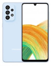 Samsung A33 ekranas ir nugarele mėlynos spalvo