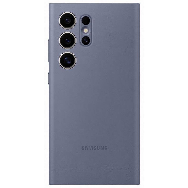 SAMSUNG Galaxy S24 Ultra Smart View dėklas violetinis