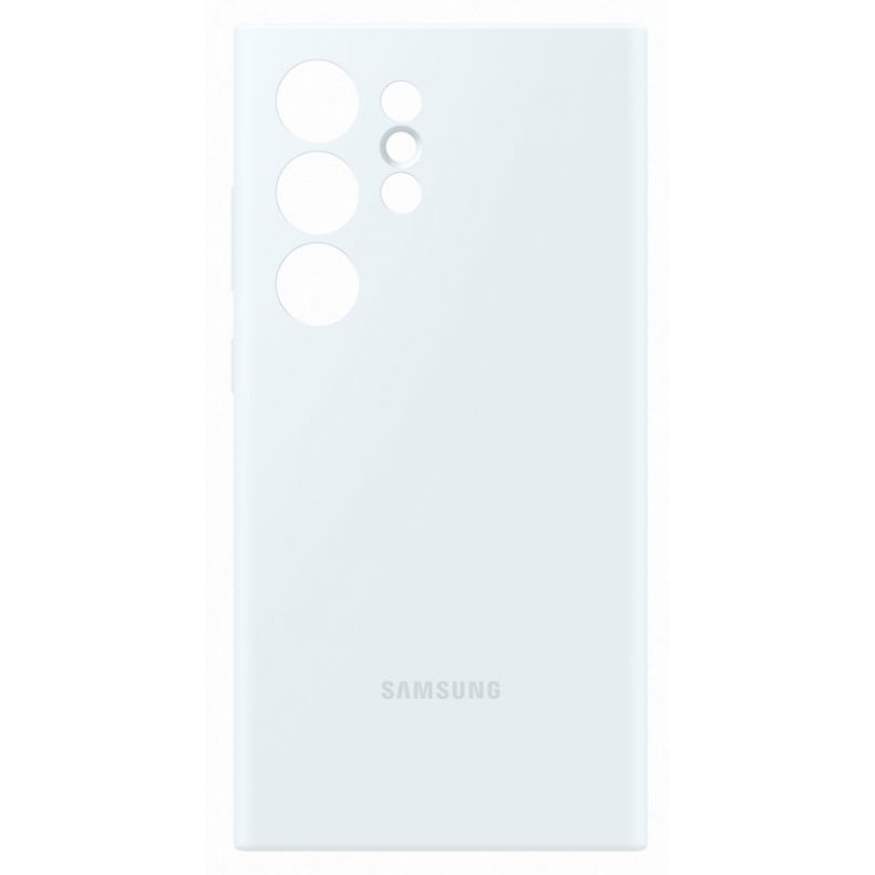 SAMSUNG Galaxy S24 Ultra silikoninis dėklas baltas