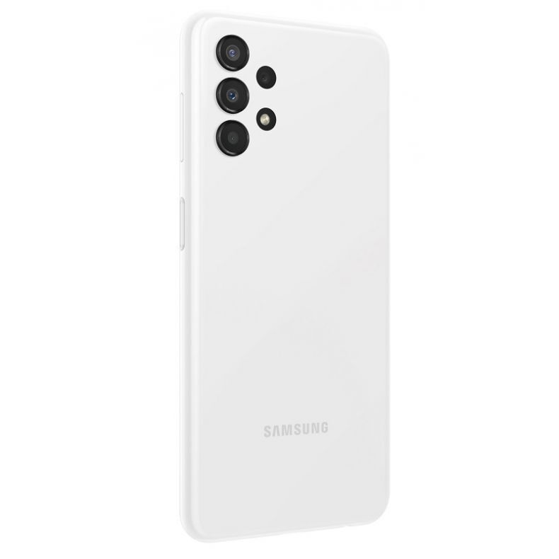 Samsung A13 baltas is kairės puses nugarele
