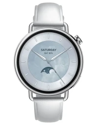 Xiaomi Watch S4 41mm, sidabrinis su odiniu diržellu, 1 nuotrauka