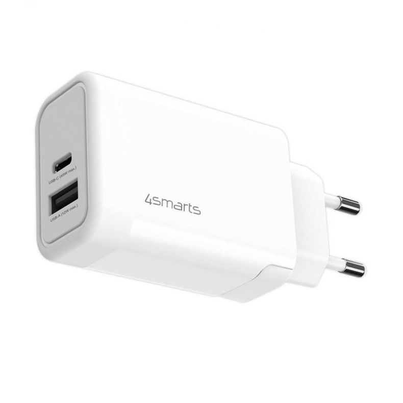 4SMARTS VoltPlug 45W GaN USB-C į USB-C tinklo įkroviklis