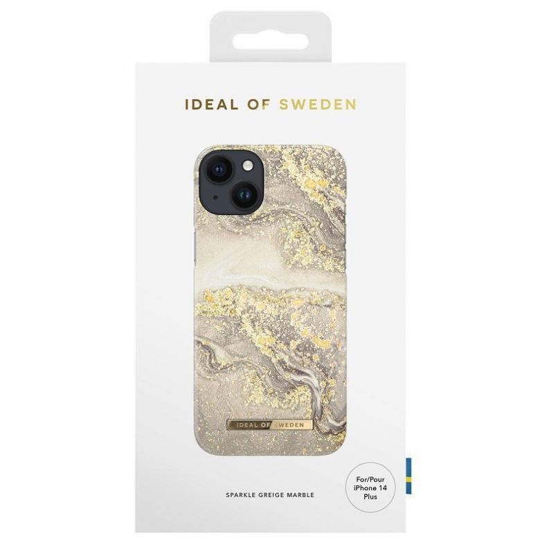 iDeal Fashion dėklas iPhone 14 Plus Sparkle Greige Marble