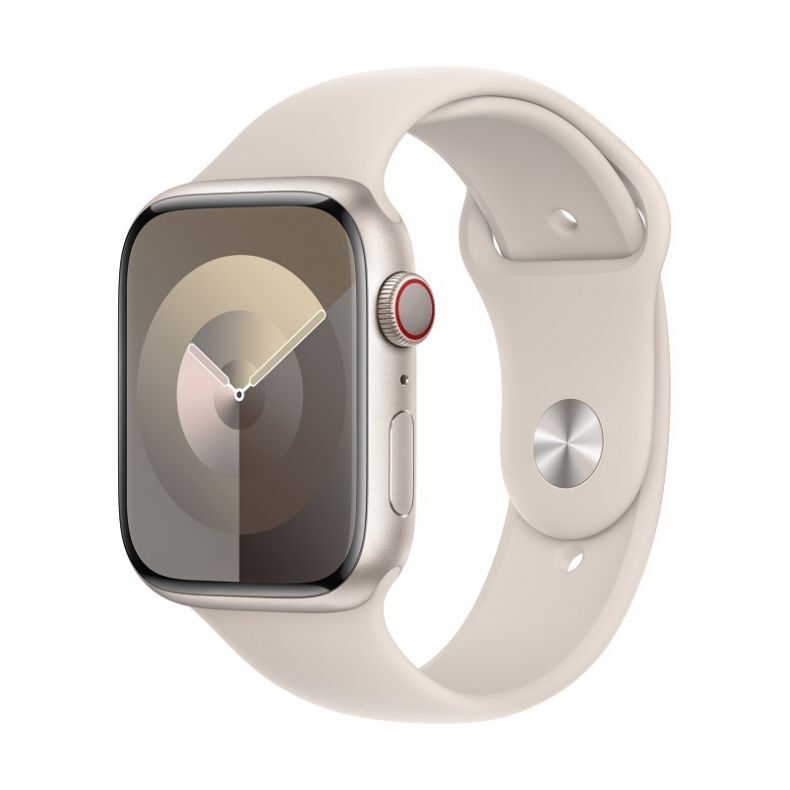 Apple Watch Series 9 GPS + Cellular 45mm išmanusis laikrodis Starlight White ( Baltas), 1 nuotrauka