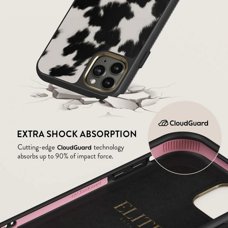 Burga  Elite Gold apsauginis dėklas iPhone 11 Pro Max Achromatic, 4 nuotrauka
