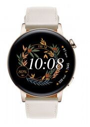 Huawei Watch GT3 42mm White leather_prieki