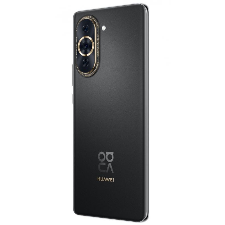 Huawei Nova 10 black nugarelė kampu iš desines puses