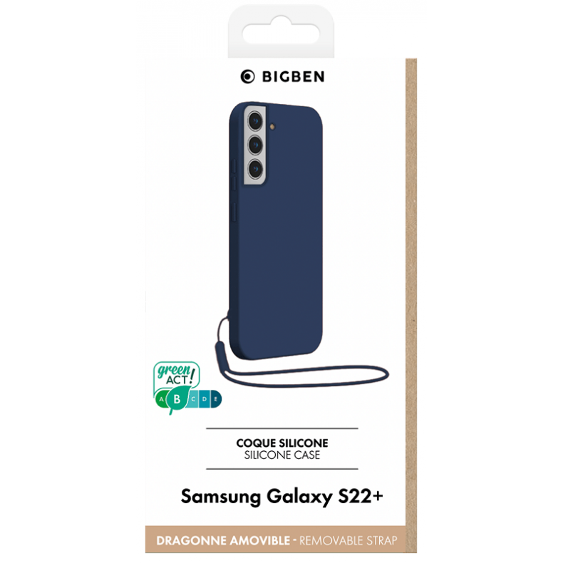 Samsung Galaxy S22+ silikoninis dėklas ant telefono nugarėlės