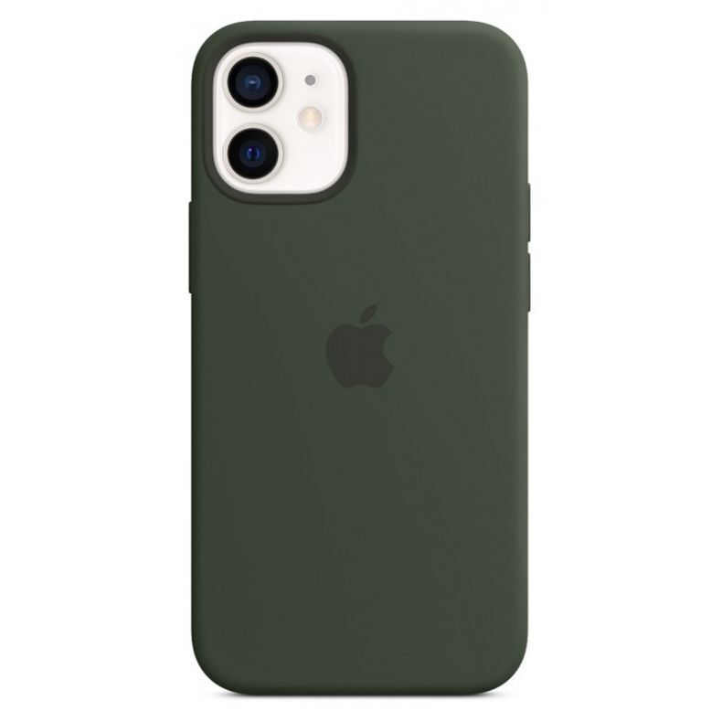 APPLE iPhone 12 mini silikoninis dėklas su "MagSafe" žalias