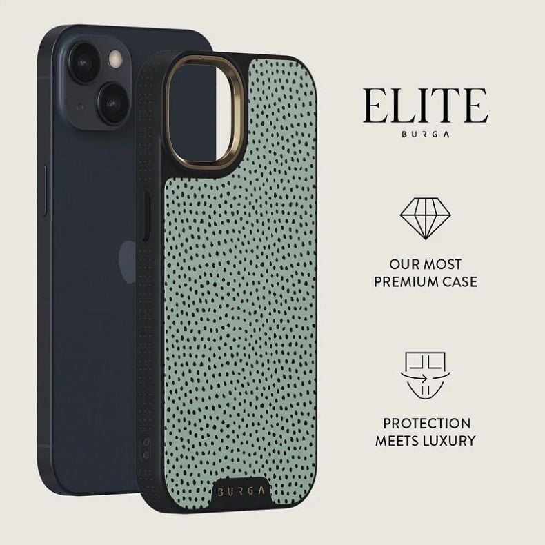 BURGA Elite Gold dėklas iPhone 14 Mint Gelato