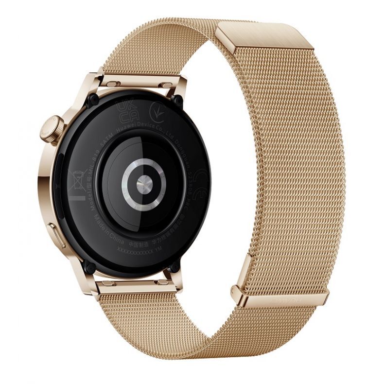 Huawei Watch GT3 42mm ELEGANT_Golden metal_rear30_right