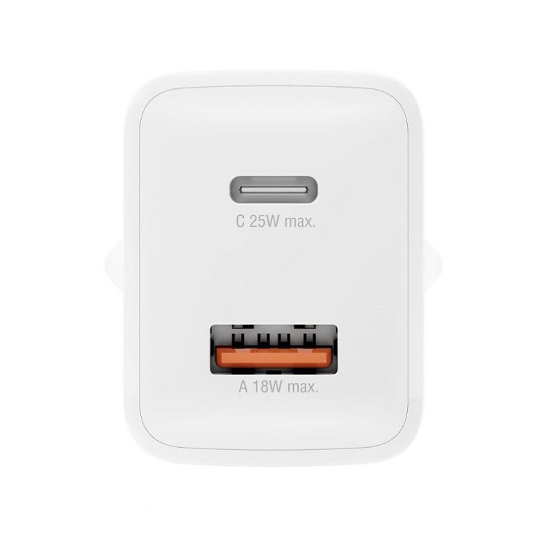 tinklo įkroviklis PD Plug 25W USB-A | USB-C