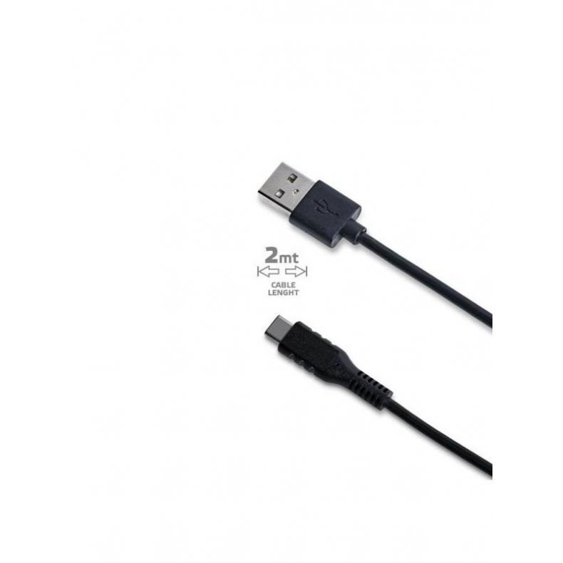 CELLY USB-A -> USB-C laidas 2m
