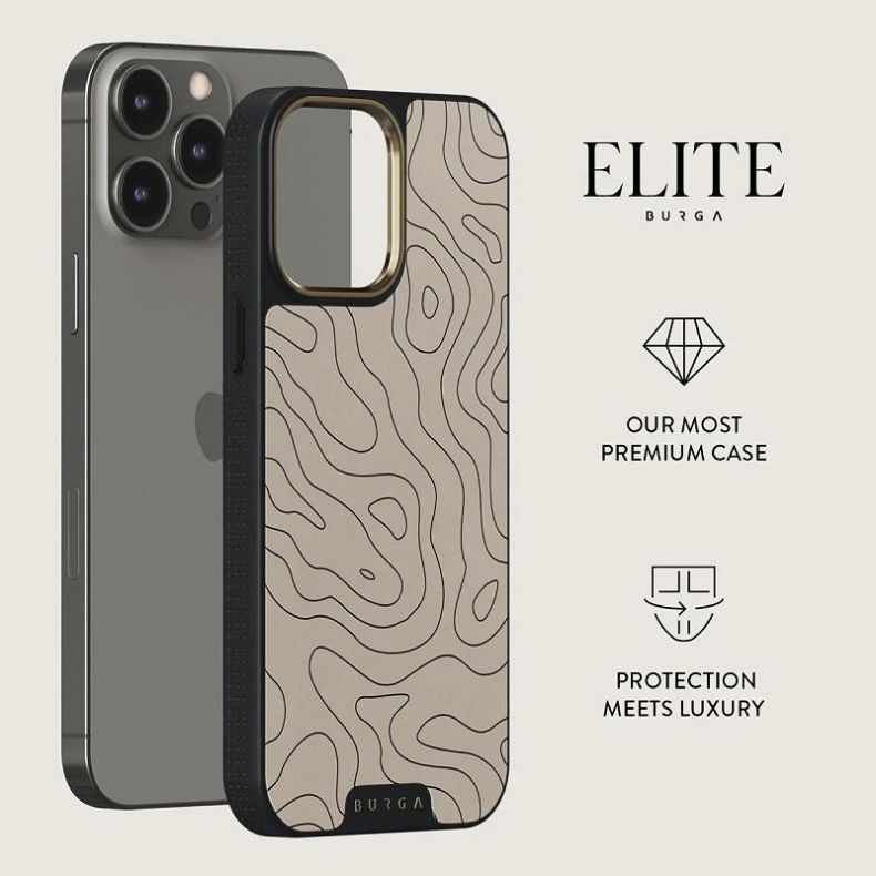 BURGA Elite Gold dėklas iPhone 14 Pro Wild Terrain