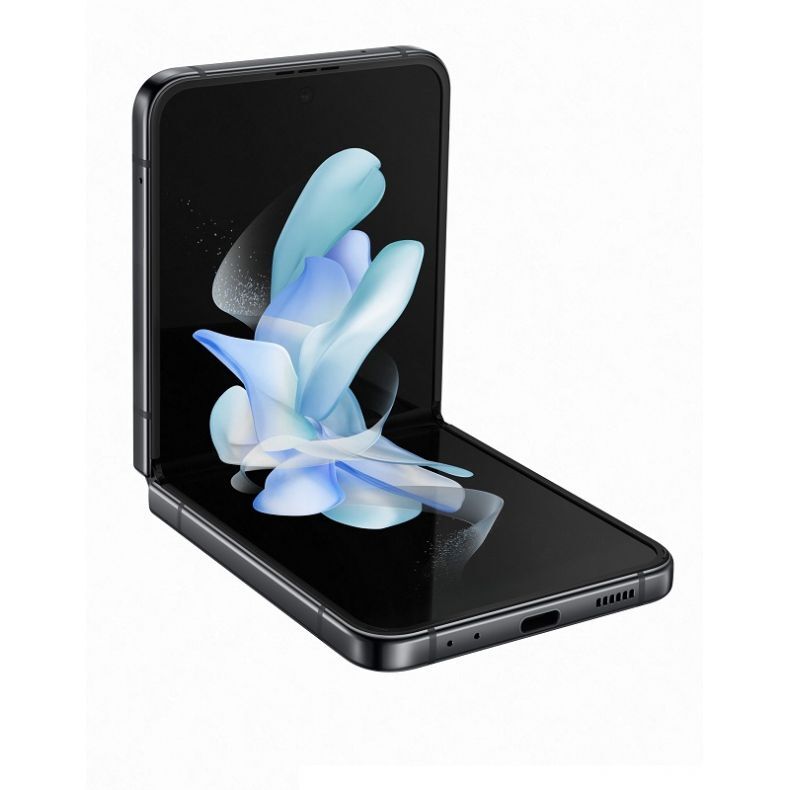 Samsung Z Flip4 sulenktas is priekio 30 kampu grafito spalva