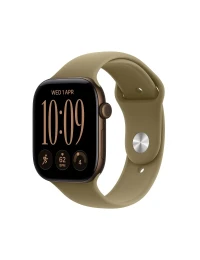 Apple_Watch_Series_12_46mm_GPS_Dark_Bronze_Aluminum_Sport_Band_Olive_S/M_Image_Position_1
