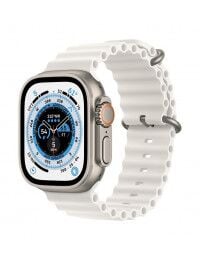  Apple_Watch_Ultra_Cellular_49mm_Titanium_White_Ocean_Band_34FR_Screen__USEN