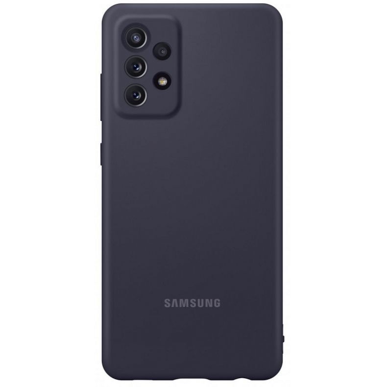 Samsung Galaxy A72 silikoninis dėklas juodas
