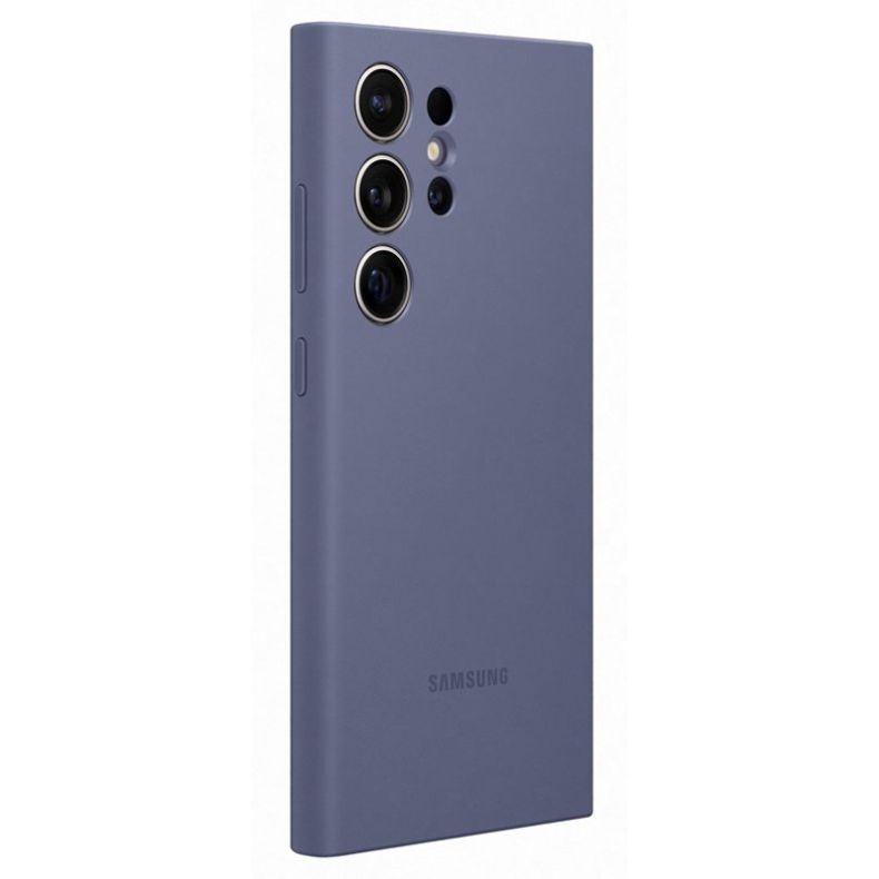SAMSUNG Galaxy S24 Ultra silikoninis dėklas violetinis