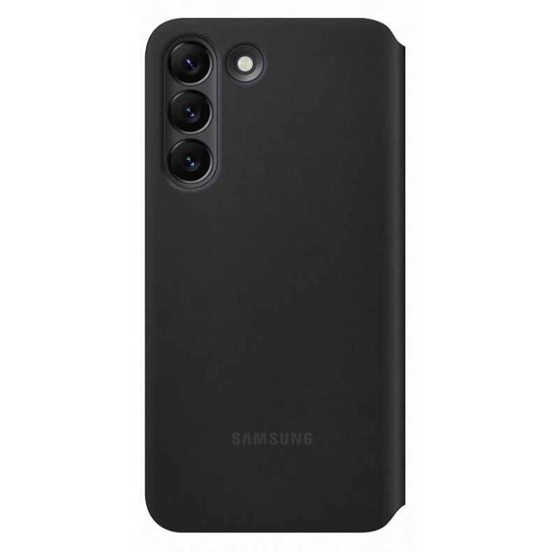 Samsung Galaxy S22 Clear View orginalus dėklas ant telefono