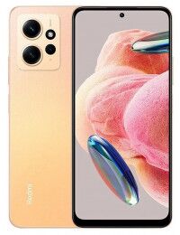 Xiaomi Note12 auksinės spalvos ekranas.