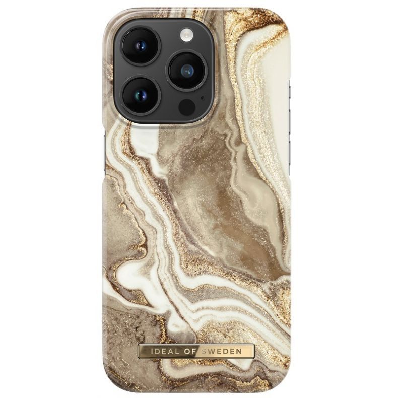 IDEAL OF SWEDEN dėklas iPhone 14 Pro Max Golden Sand Marble