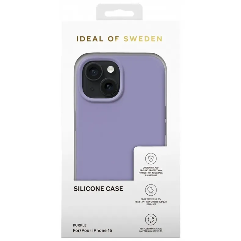 iDeal of Sweden silikoninis dėklas iPhone 15 violetinis, 4 nuotrauka