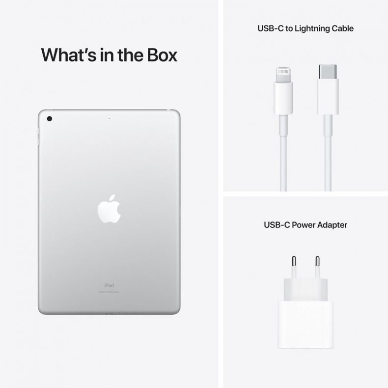 APPLE 10.2 iPad Wi-Fi 256GB Silver 9th Gen komplektacija