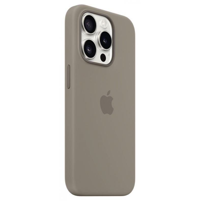 Apple iPhone 15 Pro silikoninis dėklas Clay (rudas) su MagSafe, 2 nuotrauka
